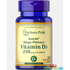 Puritan's Pride Vitamin D3 250 Mcg (10000 IU)