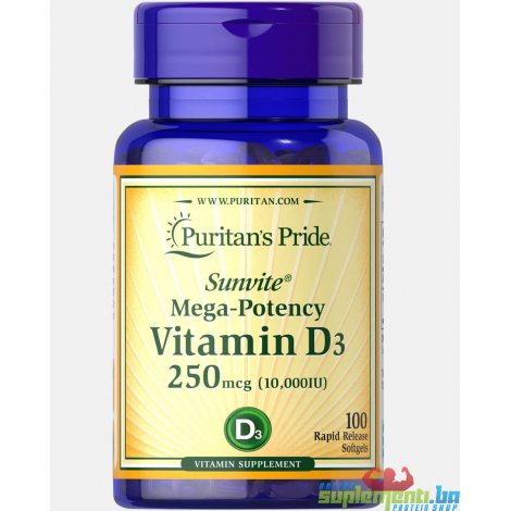Puritan's Pride Vitamin D3 50 Mcg (10000 IU)