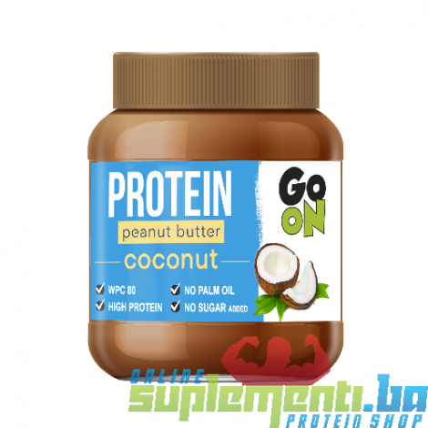 GO ON proteinski puter od kikirikija, aroma kokosa (350 g)