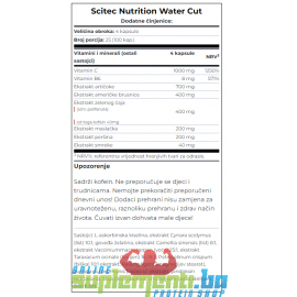 SCITEC NUTRITION WATER CUT (100 CAPS)