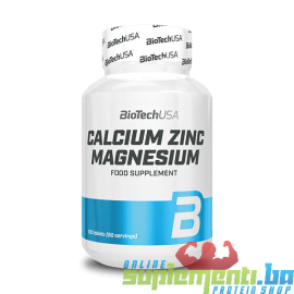 BIOTECHUSA CALCIUM ZINC MAGNESIUM - 100tab