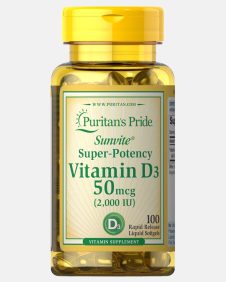 Puritan's Pride Vitamin D3 50 mcg (2000 IU)