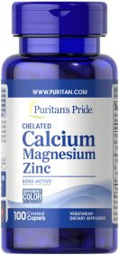 PURITANS PRIDE CALCIUM,MAGNESIUM,ZINC - 100tab